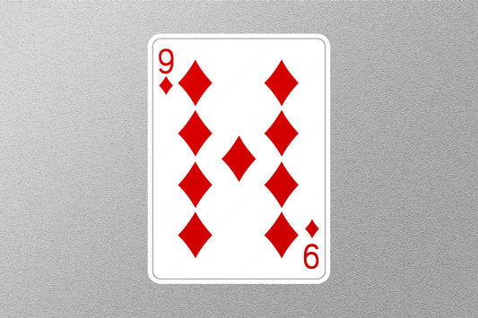 Wholesale 9 of Diamonds Cards Sticker
