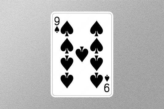 Wholesale 9 of Spades Cards Sticker