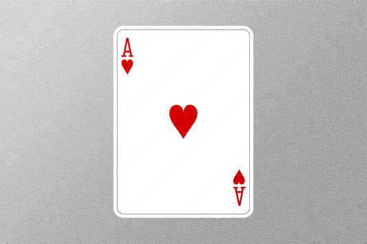 Wholesale ACE of Hearts Cards Sticker