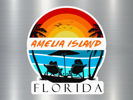 Amelia Island Florida Sunset Sticker