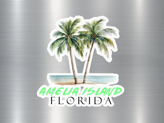 Wholesale Amelia Island Florida Palm Tree Sticker