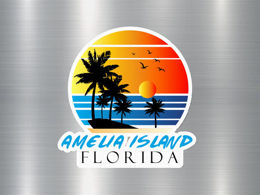 Amelia Island Florida Sunset Sticker