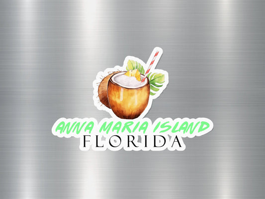 Wholesale Anna Maria Island Florida Coconut Sticker