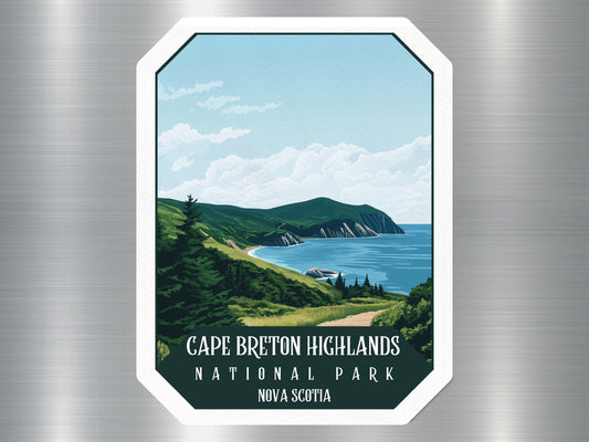 Cape Breton Highlands Canada National Park Sticker