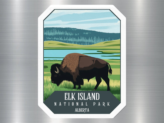 Elk Island Canada National Park Sticker