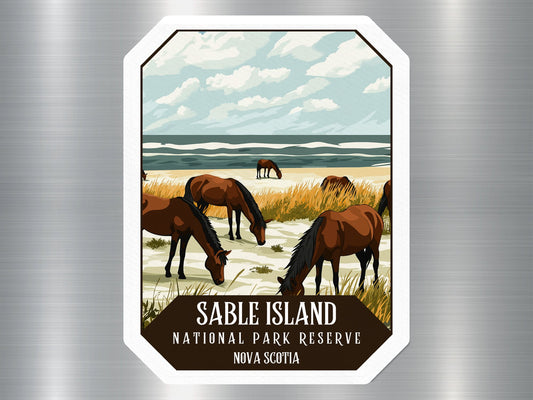 Sable Island Canada National Park Sticker