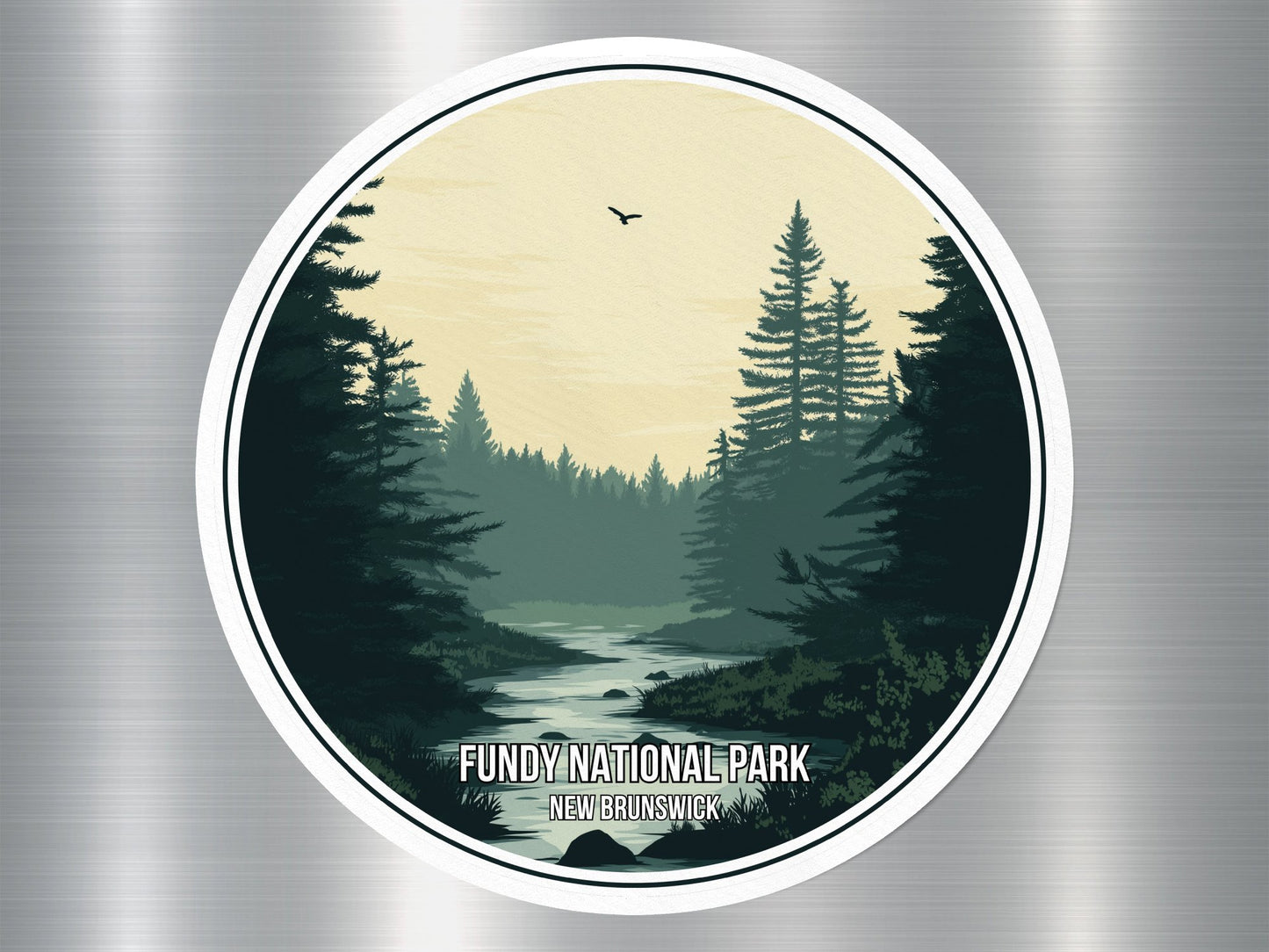 Fundy New Brunswick Canada National Park Sticker