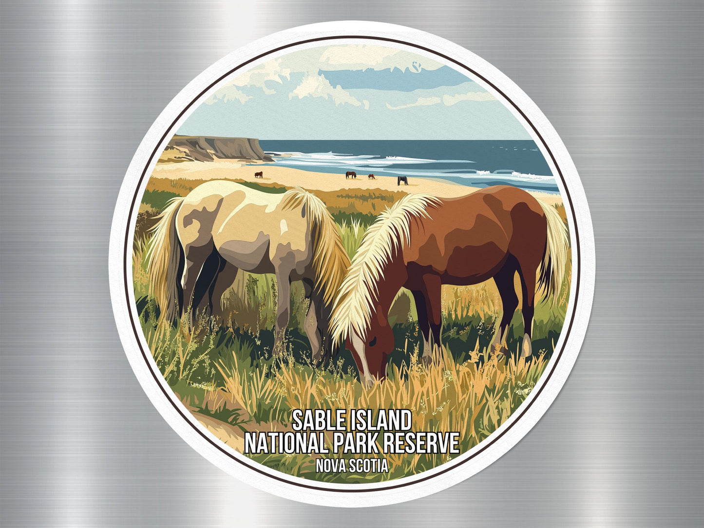 Sable Island Nova Scotia Canada National Park Sticker