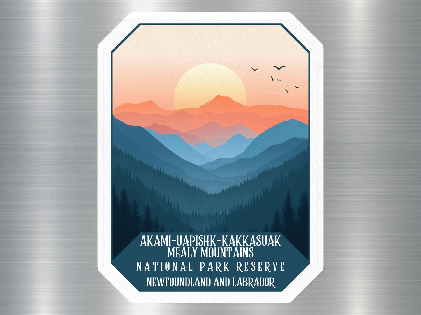 Akami-Uapishk-Kakkasuak Mealy Mountains Canada National Park Sticker