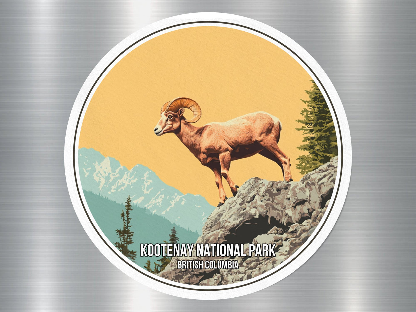 Kootenay British Columbia Canada National Park Sticker