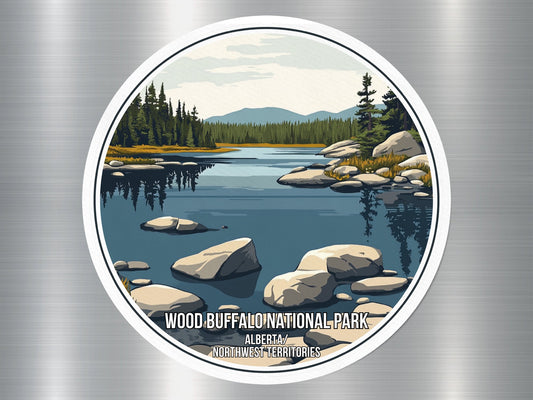 Wood Buffalo Alberta Canada National Park Sticker