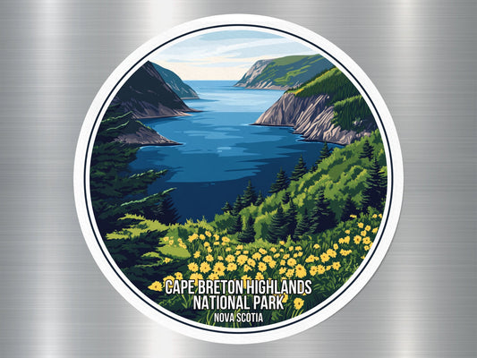 Cape Breton Highlands Nova Scotia Canada National Park Sticker