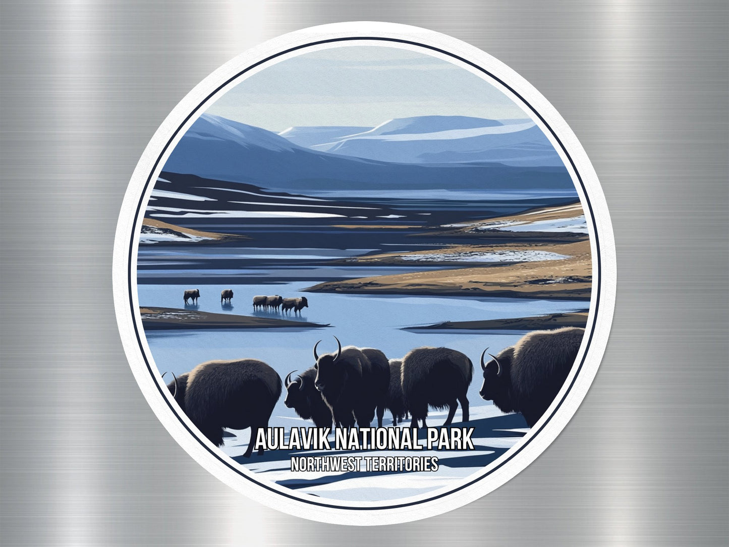 Aulavik Northwest Territories Canada National Park Sticker