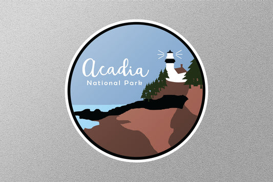 Acadia Circle National Park Sticker