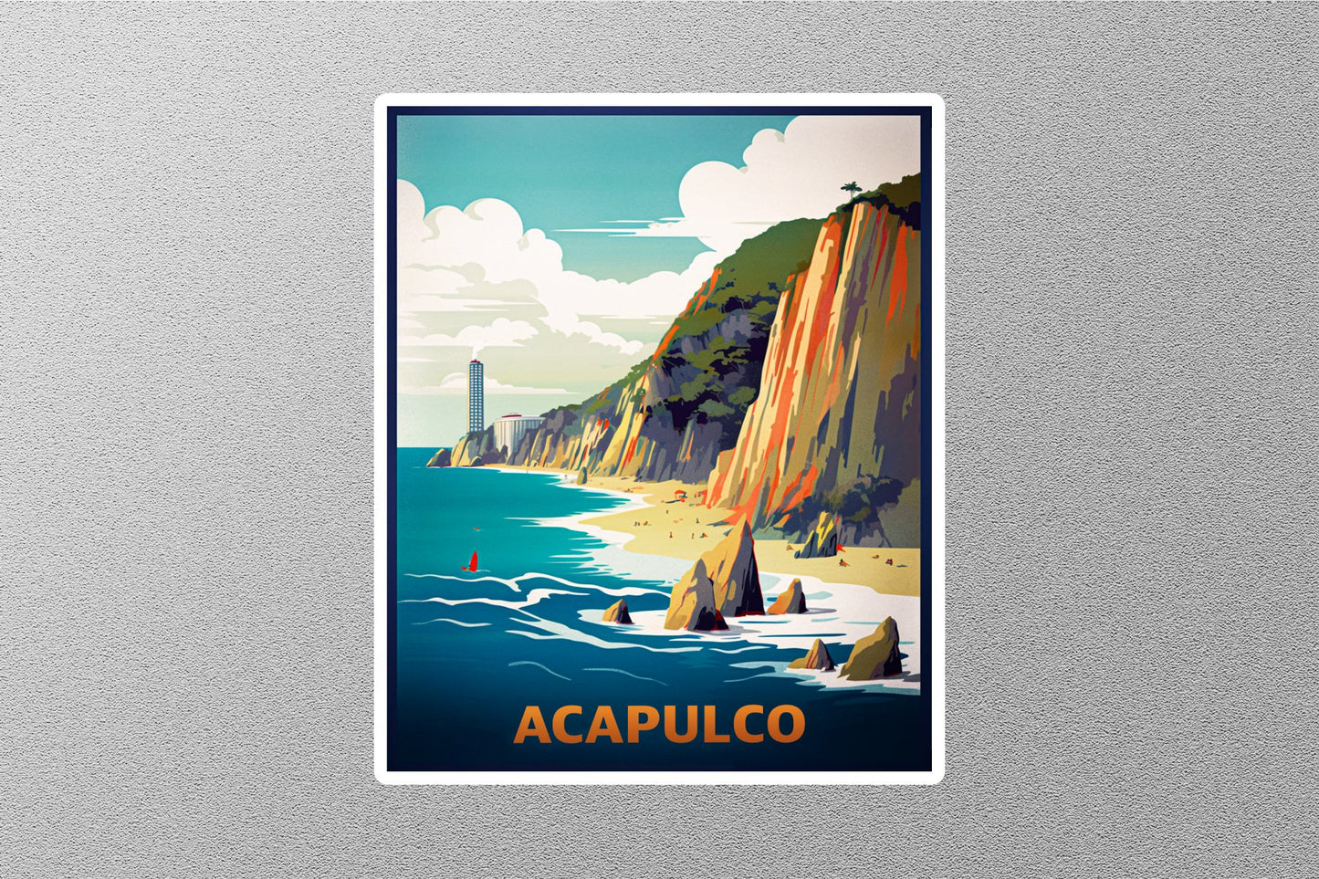Wholesale Vintage Acapulco Travel Stickers