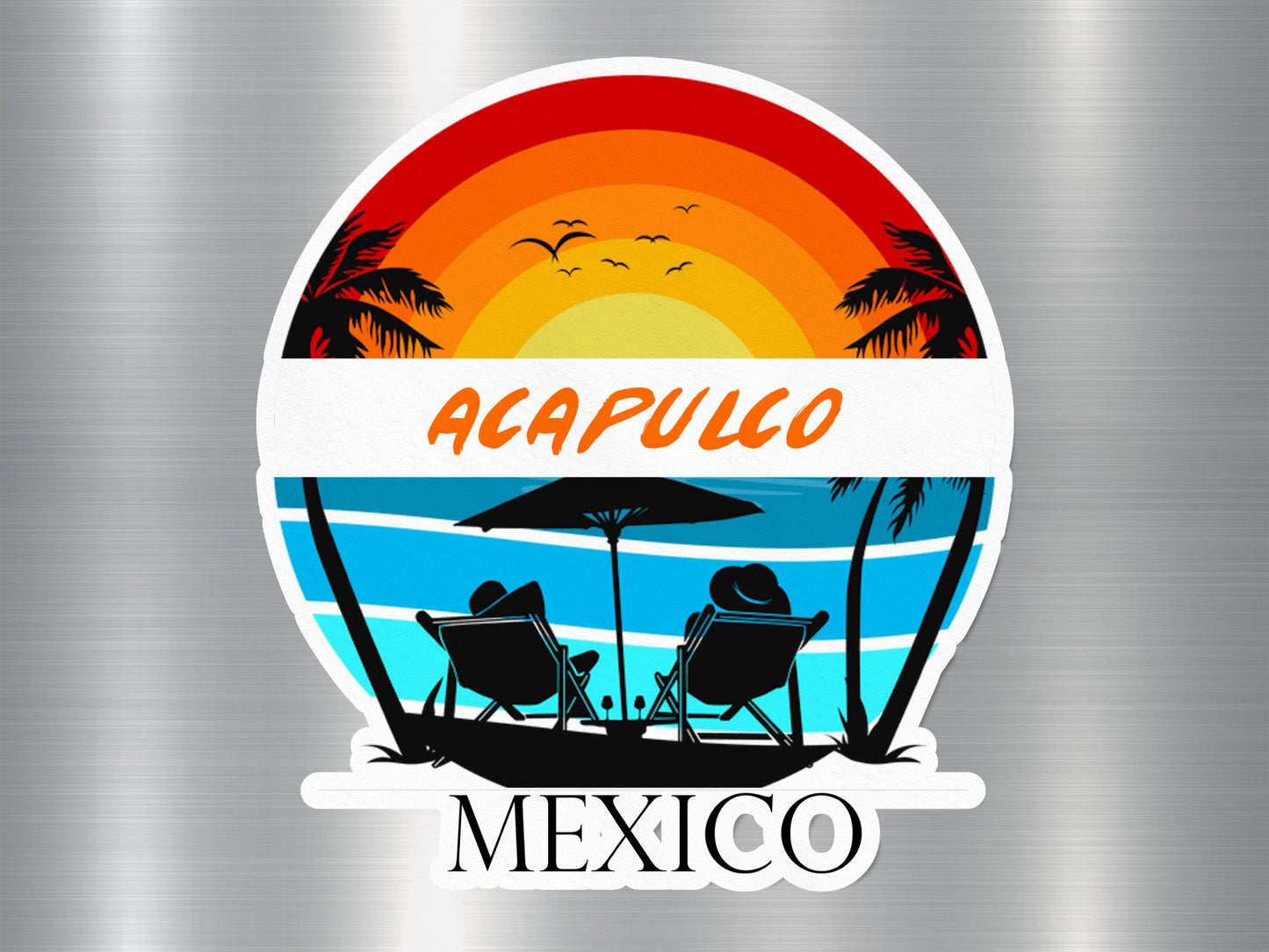 Acapulco Mexico Sunset Sticker