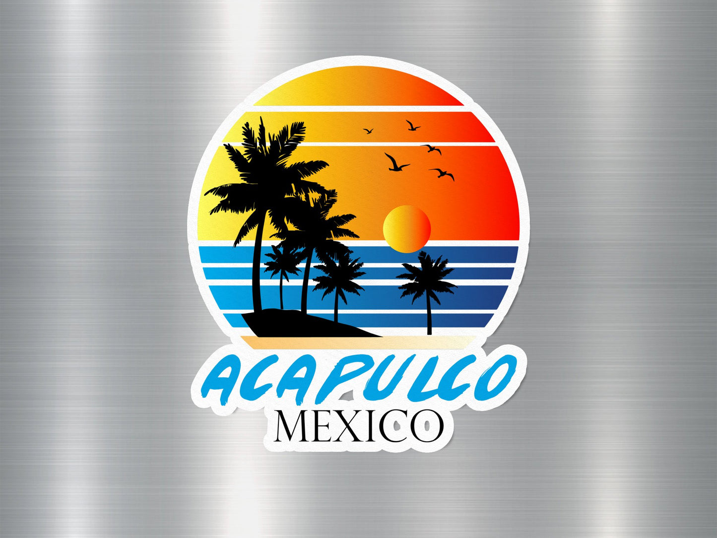 Acapulco Mexico Sunset Sticker