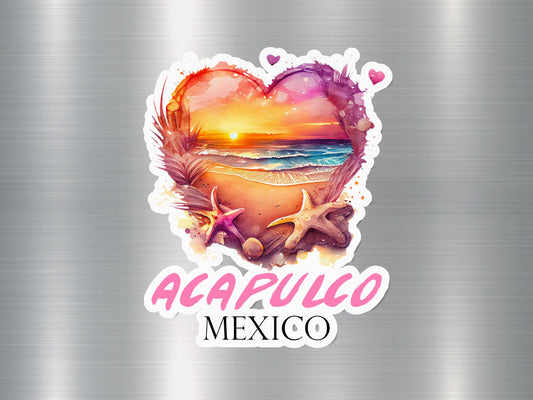 Wholesale Acapulco Mexico Heart Sticker