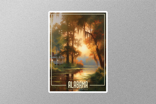 Dreamy Alabama Travel Stickers