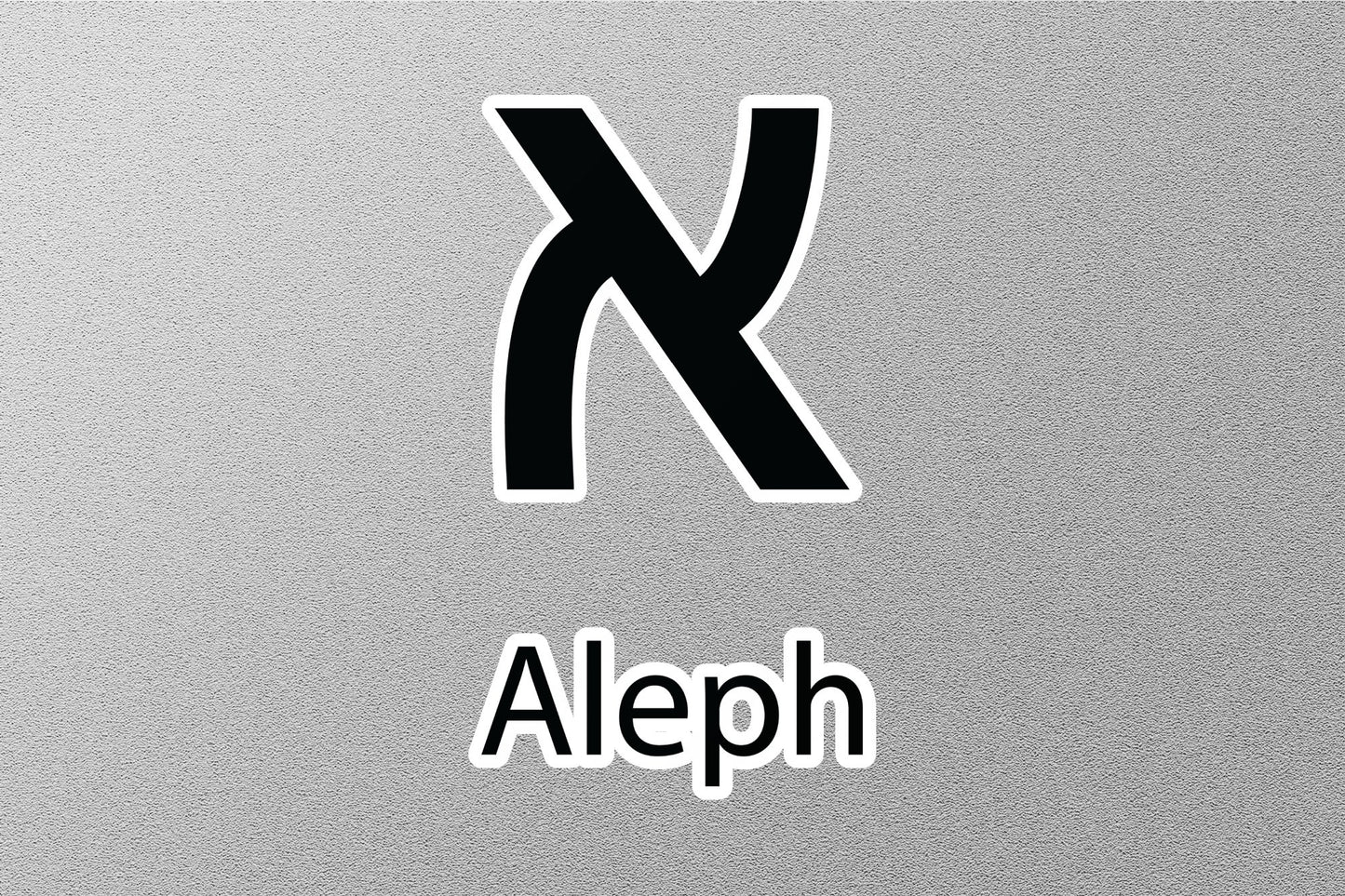 Aleph Hebrew Alphabet Sticker
