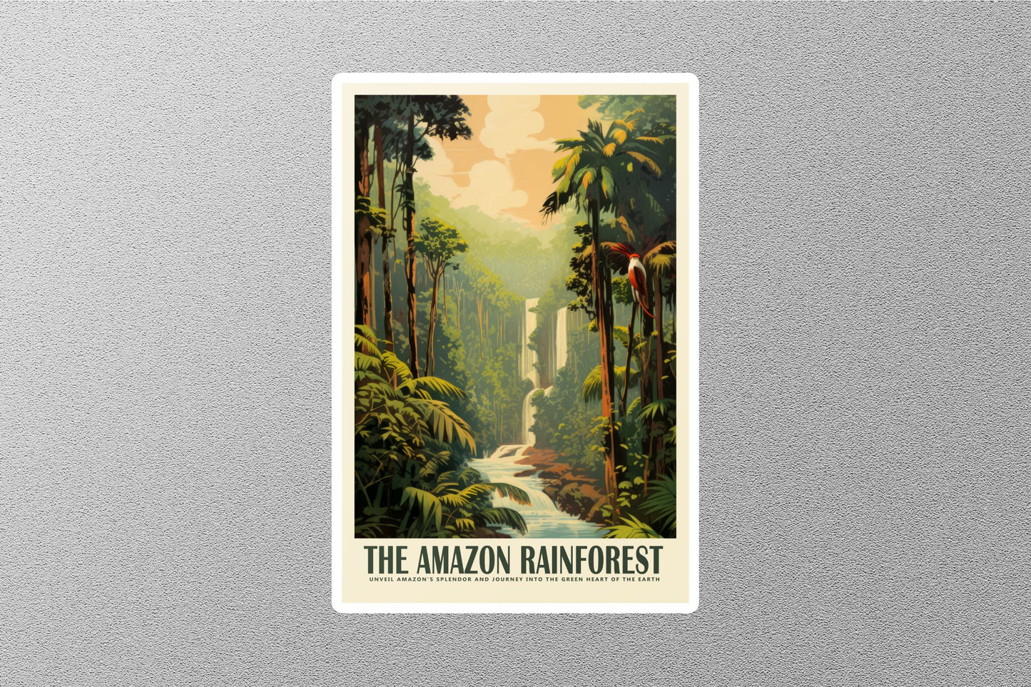 Wholesale Vintage Amazon Rainforest Travel Sticker