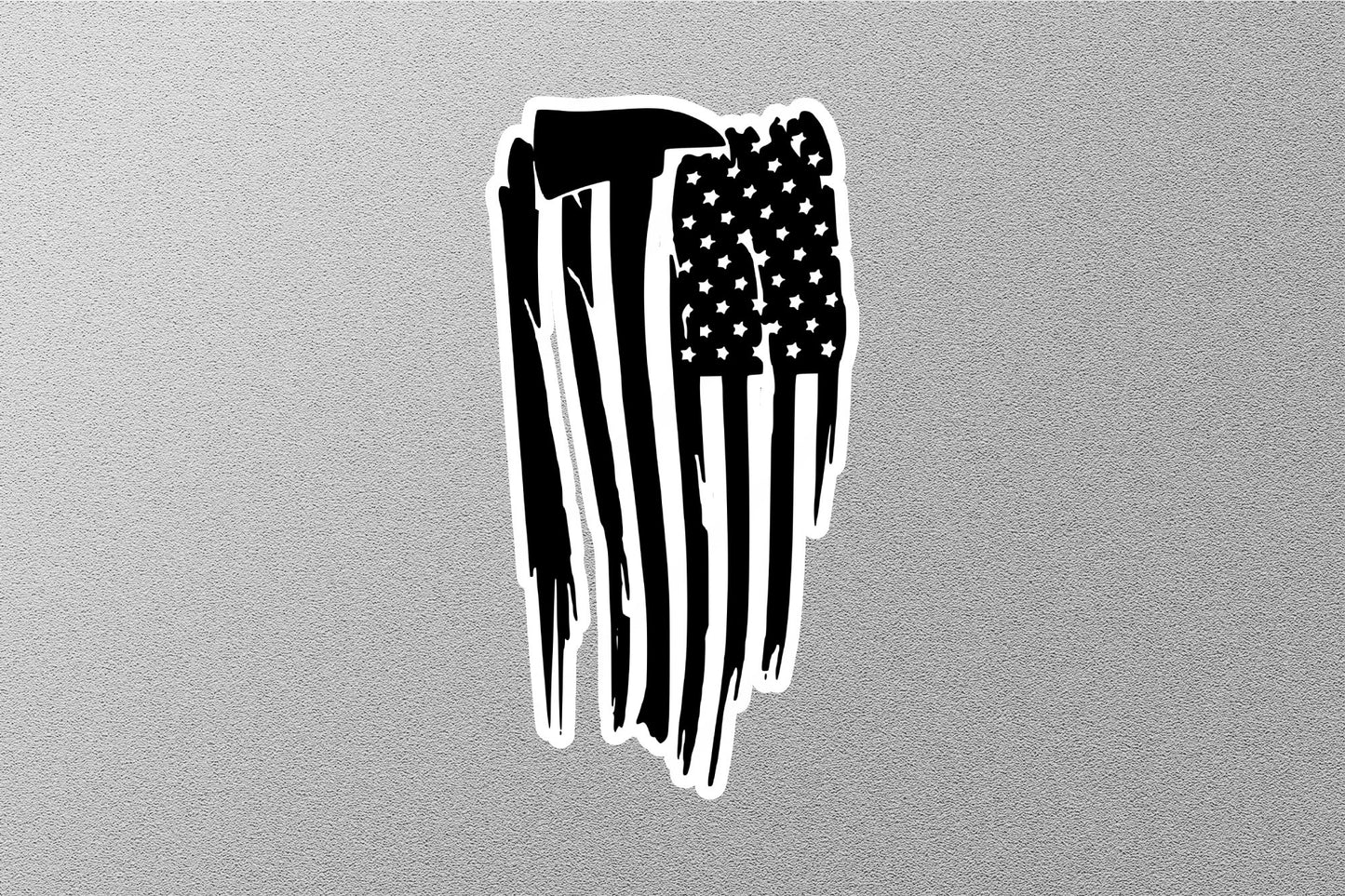 American Flag Distressed Sticker
