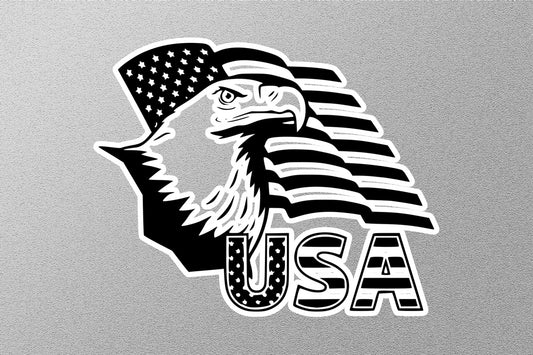 Eagle USA Flag Sticker