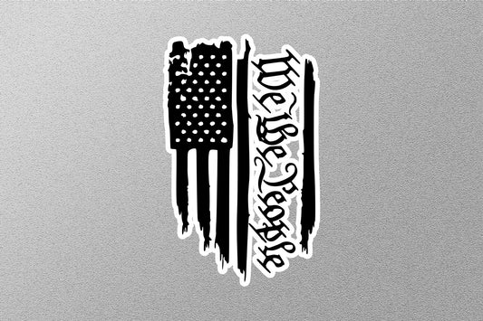 We The People USA Flag Sticker