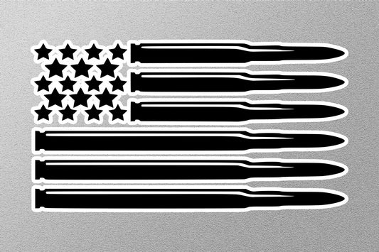 Ammo Bullet USA Flag Sticker