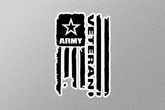 Army Veteran USA Flag Sticker