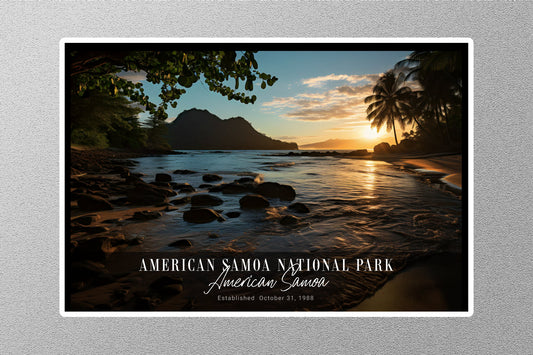 American Samoa 2 National Park Sticker