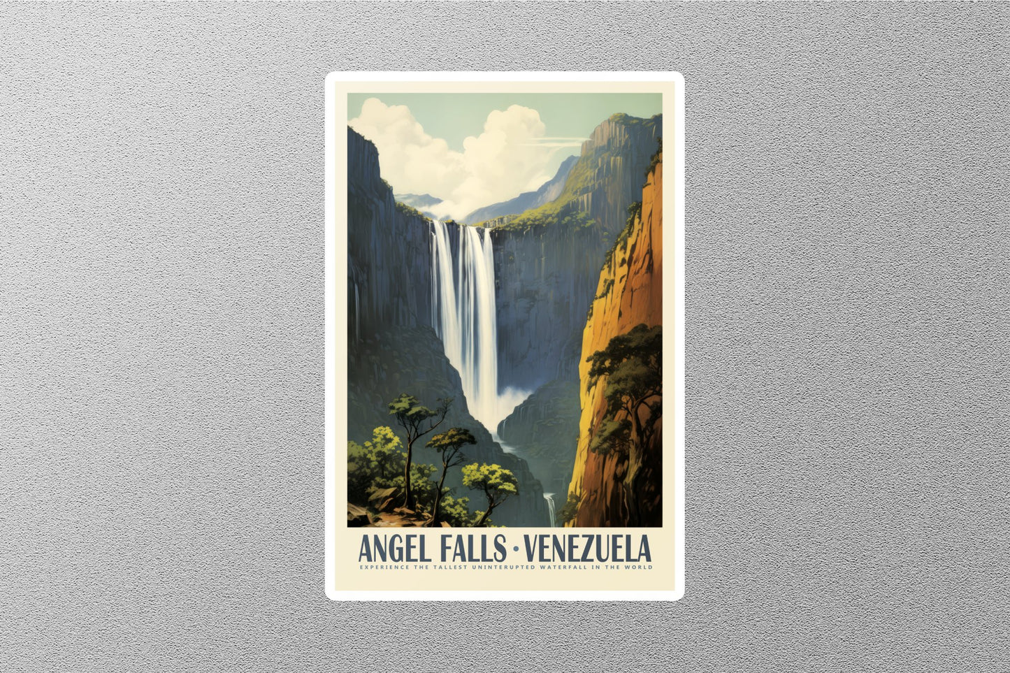 Wholesale Vintage Angel Falls Travel Sticker