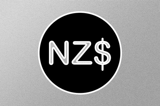 New Zealand Dollar Currency Sticker