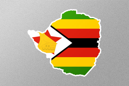 Zimbabwe Country Flag Sticker