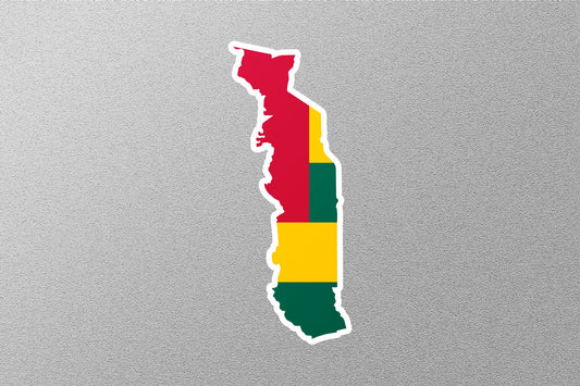 Togo Country Flag Sticker