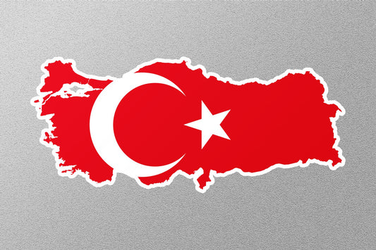 Turkey Country Flag Sticker