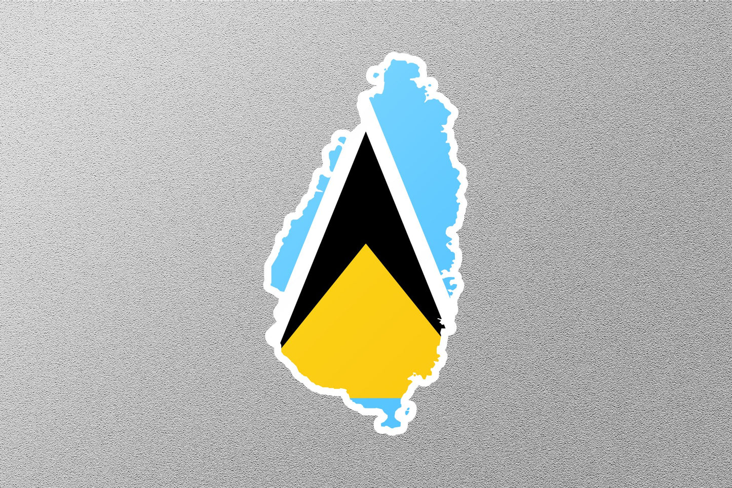 Saint Lucia Country Flag Sticker