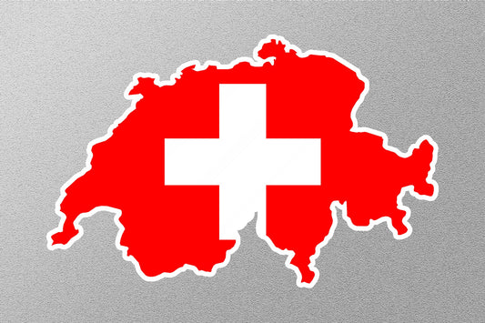 Switzerland Country  Flag Sticker