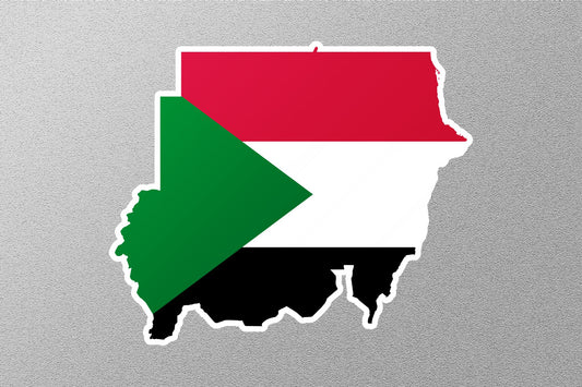 Sudan Country Flag Sticker