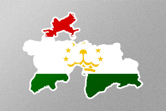 Tajikistan Country Flag Sticker