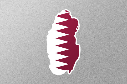 Qatar Country  Flag Sticker