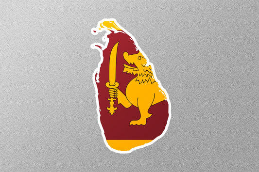 Sri Lanka Country  Flag Sticker