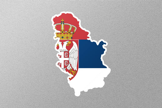 Serbia Country  Flag Sticker