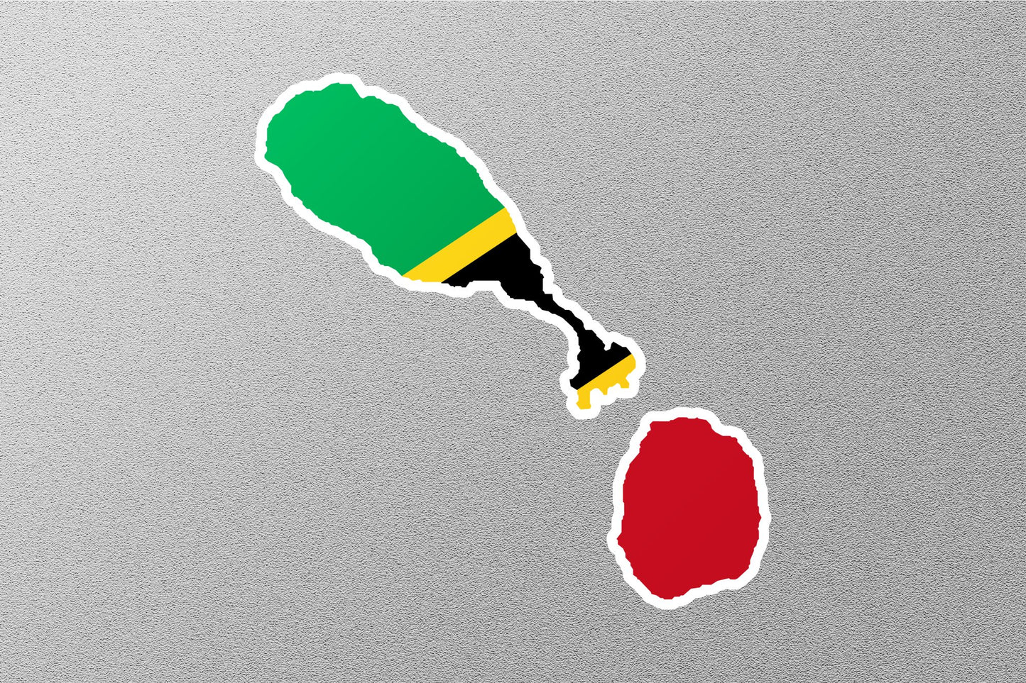 Saint Kitts and Nevis Country Flag Sticker