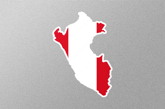 Peru Country  Flag Sticker