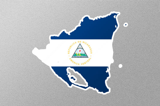 Nicaragua Country  Flag Sticker