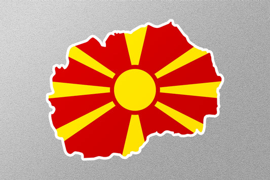 Macedonia Country Flag Sticker