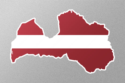 Flag of Latvia Sticker