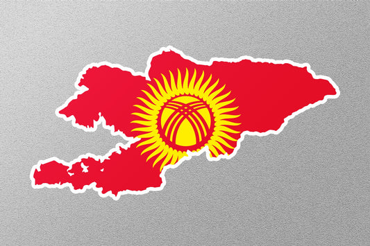 Flag of Kyrgyzstan Sticker