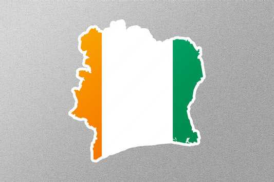 Flag of Ivory Coast Sticker